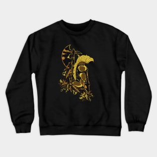 Gold sparta helmet Crewneck Sweatshirt